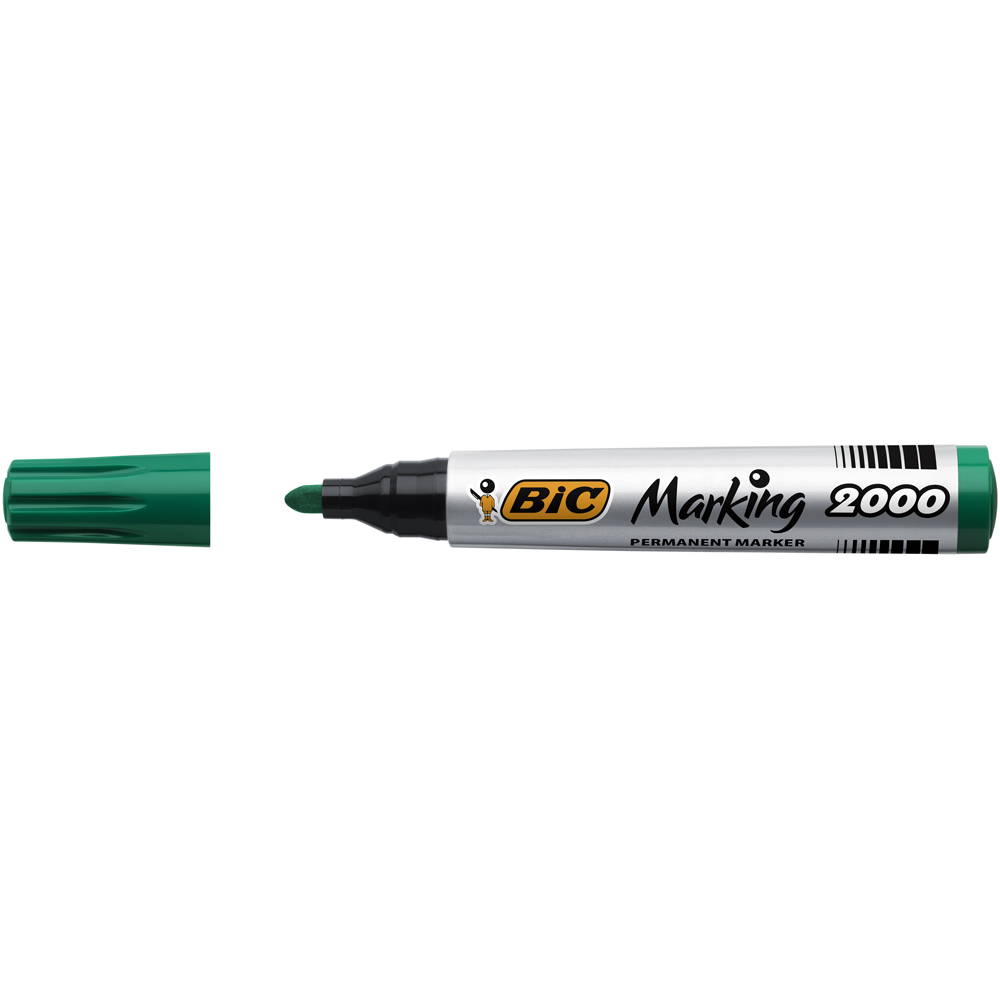 BIC Marking-Eco 2000 Permanent Mkr Conical-Ink-Green-Permanent M