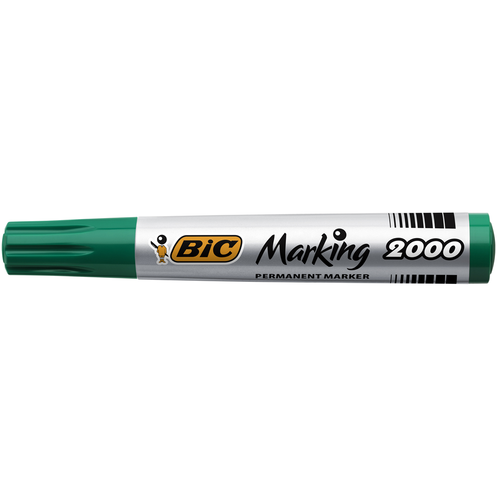 BIC Marking-Eco 2000 Permanent Mkr Conical-Ink-Green-Permanent M